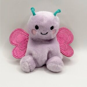 Aurora Palm Pals 5" Petunia Butterfly Plush Bean Bag Toy Purple Pink NWOT